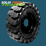 Solid Skid Steer Tire 10-16.5 - Severe Duty Non-Directional