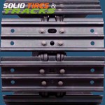 Set of 2, 450mm Excavator Steel Tracks with Grouser Shoes x 39 links