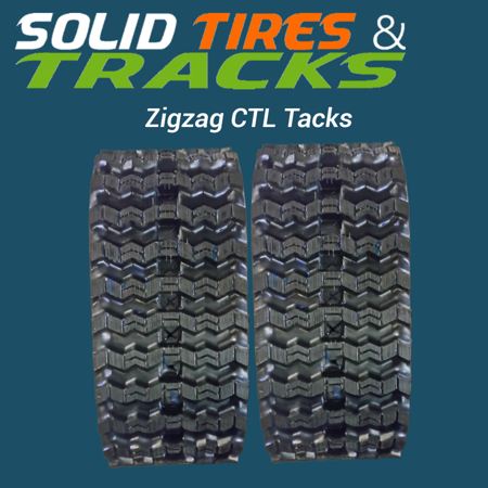 18" CTL Rubber Track 450x86x60- Zig Zag