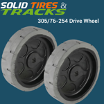305/76-254 Scissor Lift Tires-Drive Wheel